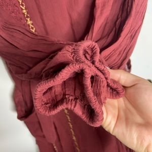 Free people Hoodie Caftan Maxi Dress cover up